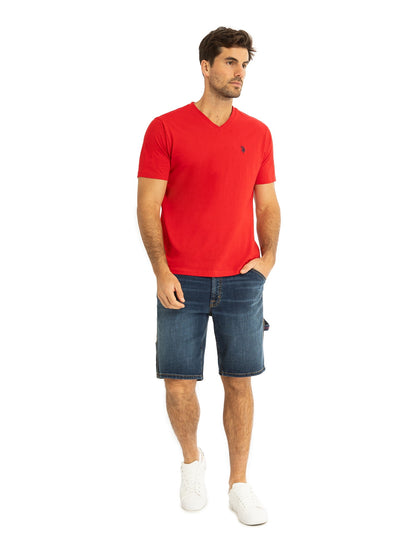 U.S. Polo Assn Camiseta de Manga Corta con Cuello en V para Hombre