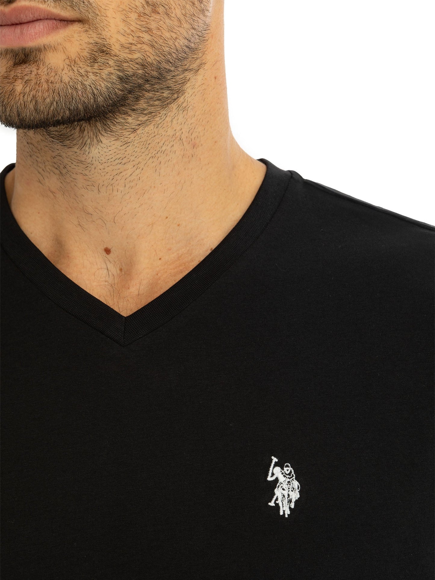 U.S. Polo Assn Camiseta de Manga Corta con Cuello en V para Hombre