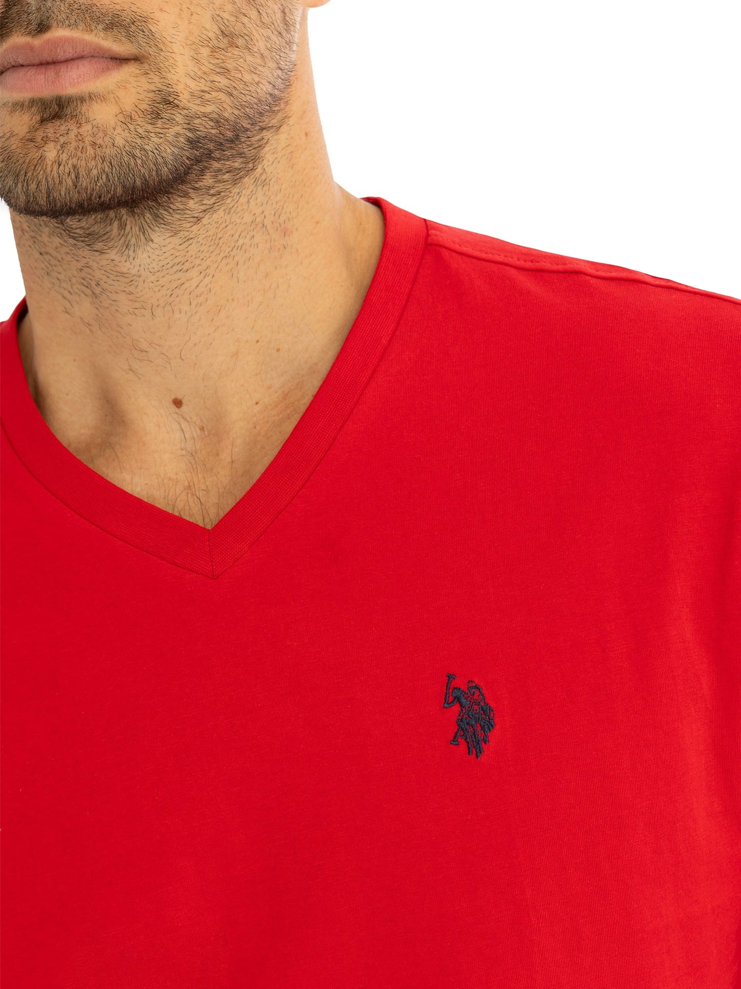 U.S. Polo Assn Camiseta de Manga Corta con Cuello en V para Hombre