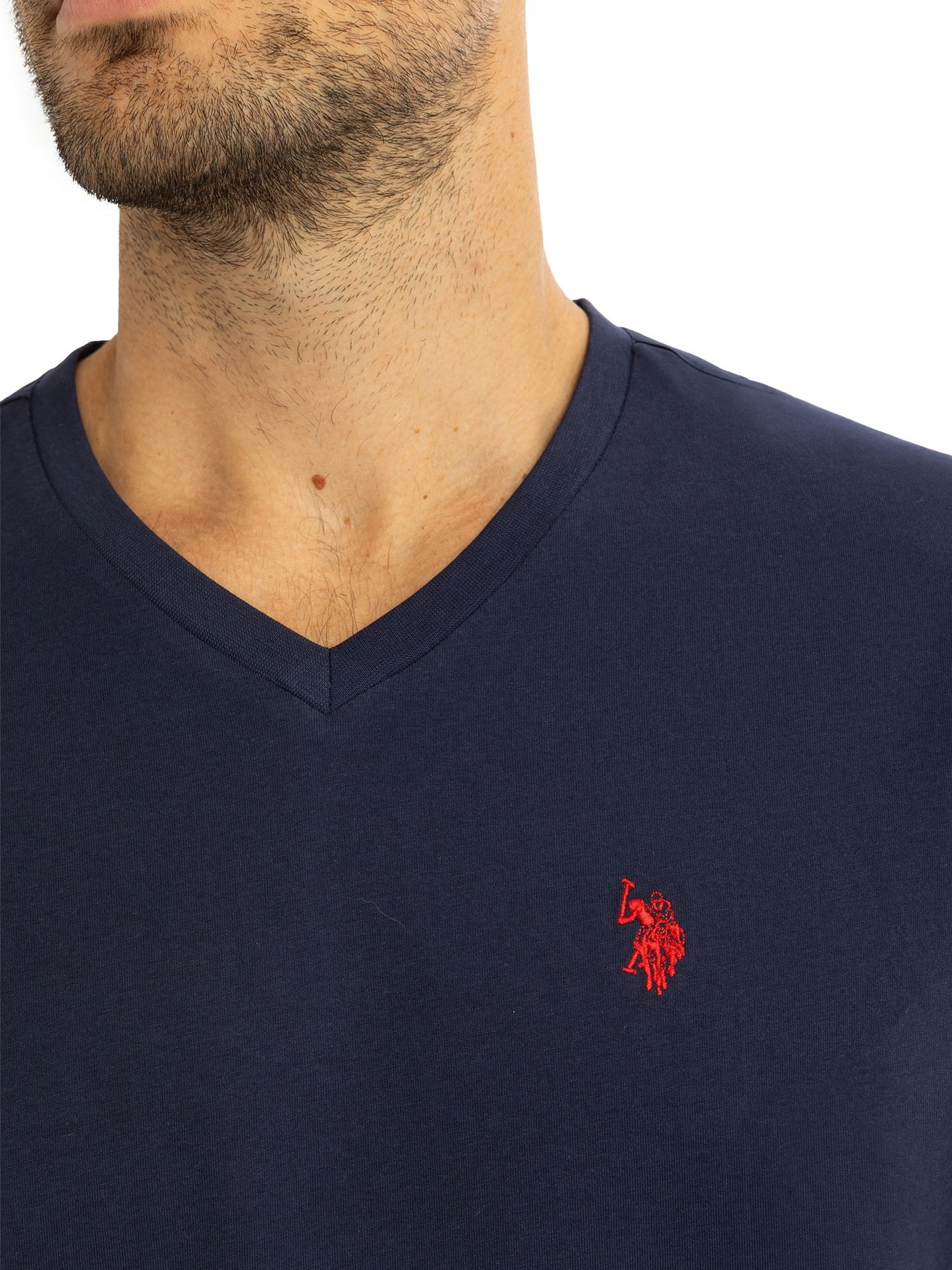 U.S. Polo Assn Camiseta de Manga Corta con Cuello en V para Hombre
