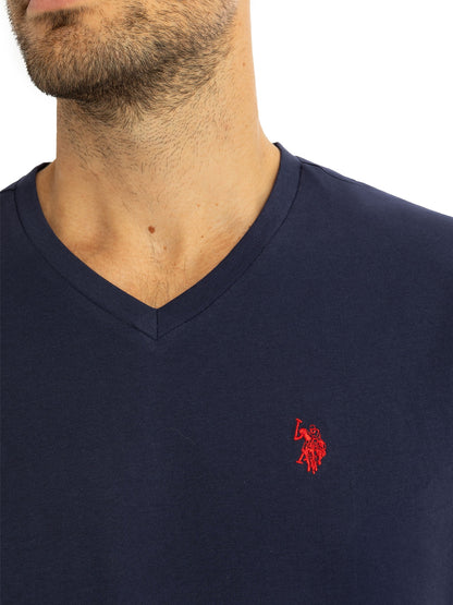 U.S. Polo Assn Camiseta de Manga Corta con Cuello en V para Hombre