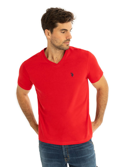 U.S. Polo Assn Camiseta de Manga Corta con Cuello en V para Hombre